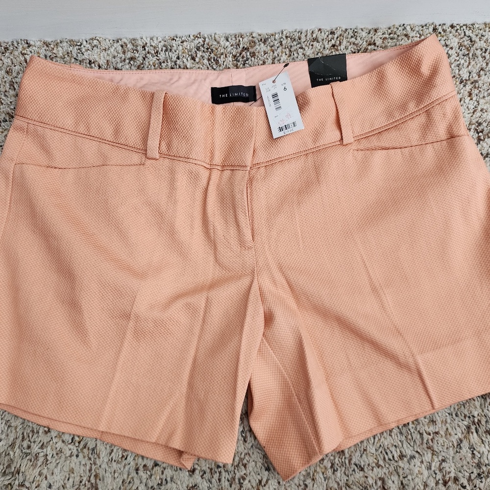 NWT Womens Shorts Peach Orange The Limited 6